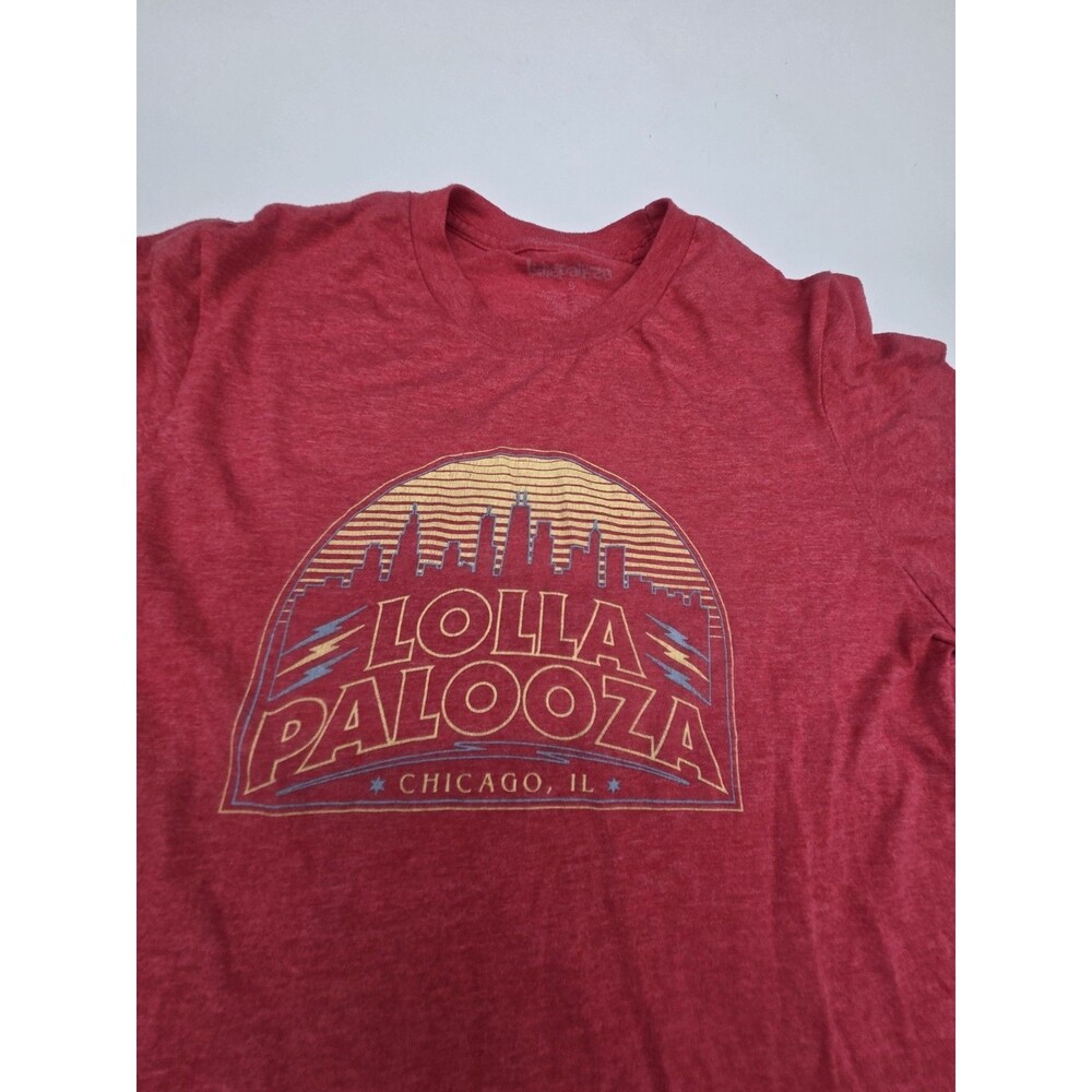 Lollapalooza Chicago 2019 Shirt Size Small Red Unisex Music Festival Memorabilia